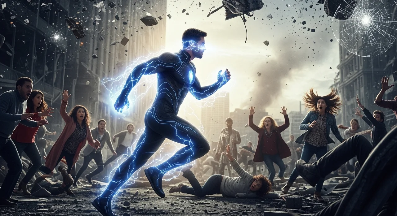 영화 플래시의 시각적 연출과 액션