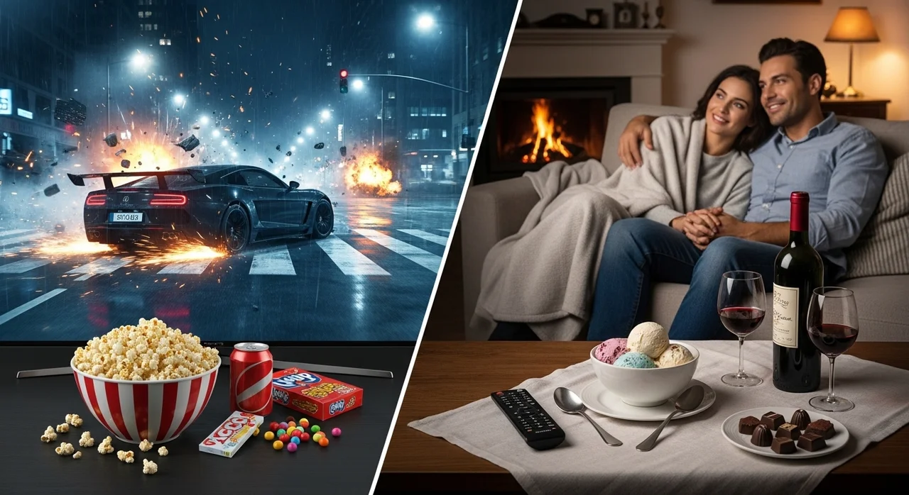 영화 장르에 따라 간식도 달라져야 한다?