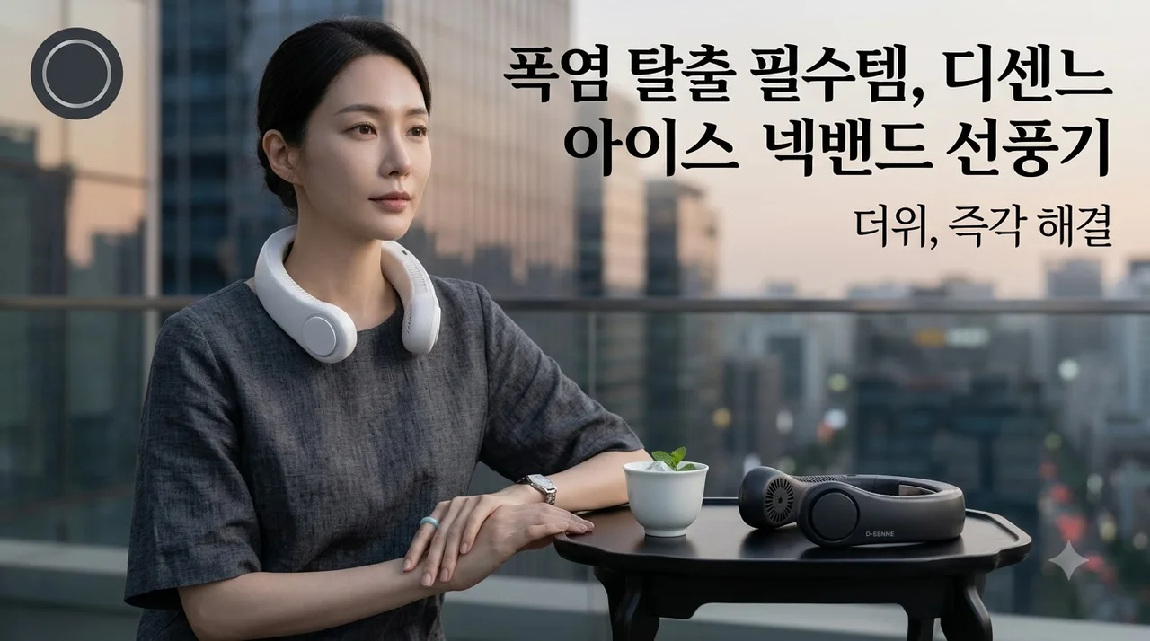 디센느 리뉴얼 아이스 넥밴드 선풍기 DSF002, 폭염 탈출 필수템인 이유