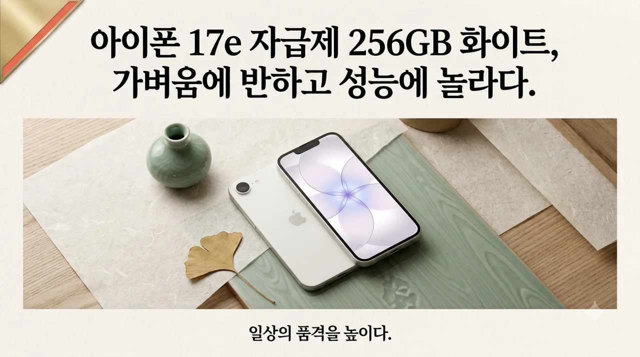 아이폰 17e 자급제 256GB 화이트, 가벼움에 반하고 성능에 놀라다